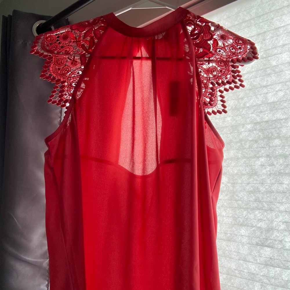 Express laced sleeves blouse Size M